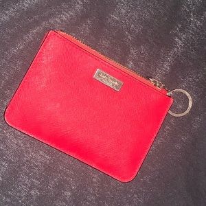 Kate Spade - red wallet clutch